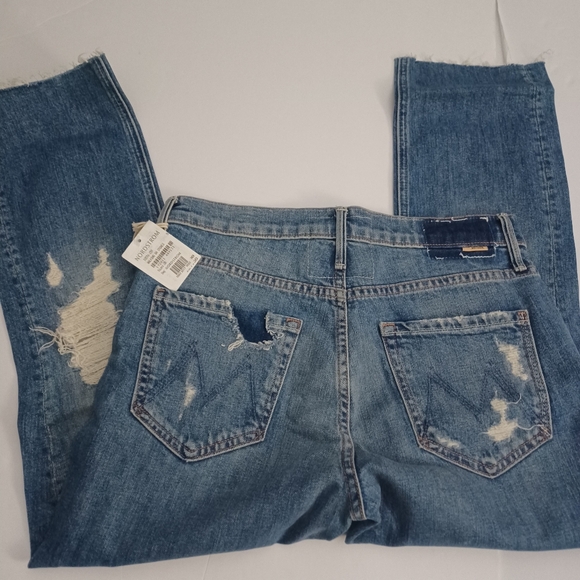 NEW Mother Superior Mid Rise Fly Cut Cropped Ankle Jeans Sz 28 - Picture 10 of 10